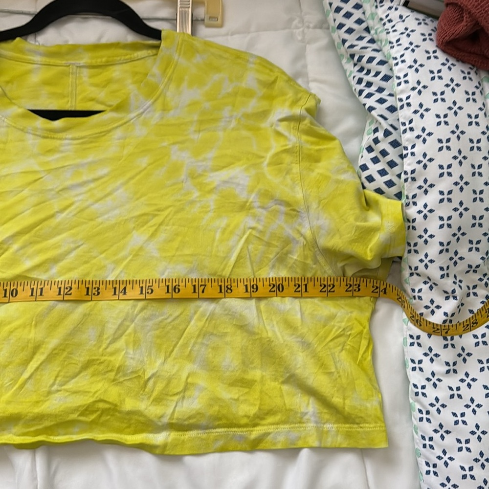 Lululemon All Yours Cropped Cotton T-Shirt *Tie Dye - Picture 7 of 7